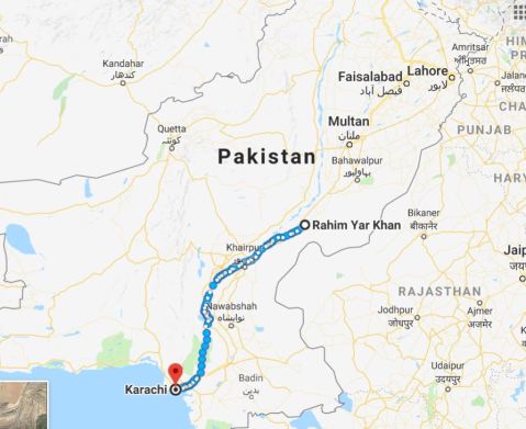 rahim yar khan to karachi